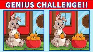 【Spot the difference】⚡Only genius can find 3⃣ difference | Japanese Puzzle