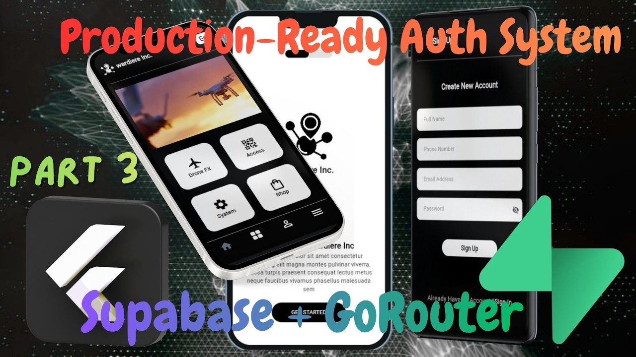 Production-Ready Flutter Auth System | Supabase + GoRouter Redirect ...