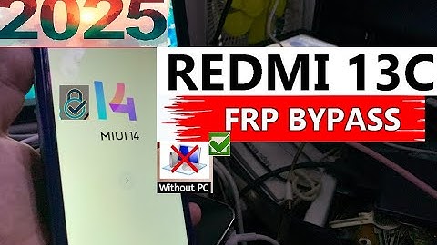 Without PC Redmi 13c frp bypass miui 14 Redmi 13c MiUi 14 Frp Bypass/Unlock Google Account Lock