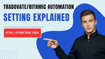 TradingView to Tradovate/Rithmic Setting Explained | Pickmytrade.trade