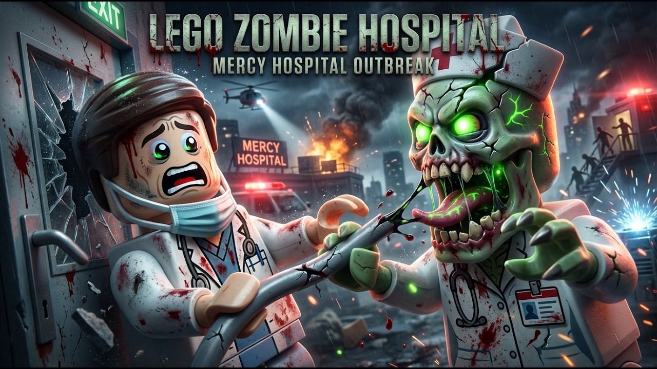 LEGO Zombie Outbreak: 10-Story Hospital Nightmare 🧟🏥🔥 | Lego Animation | Lego Movie