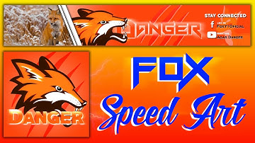 Speed Art | Banner And Logo Fox | Agar Luis