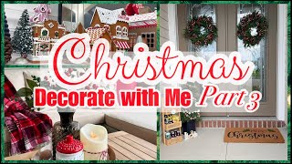 CHRISTMAS OUTDOOR DECOR | NEW HOME PATIO & FRONT PORCH DECORATE WITH ME Part 3