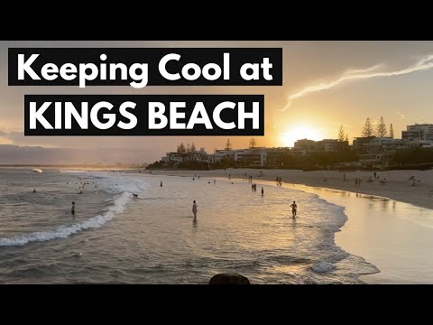 Keeping Cool at KINGS BEACH, Sunshine Coast  I Queensland, Australia Travel Vlog 168, 2024