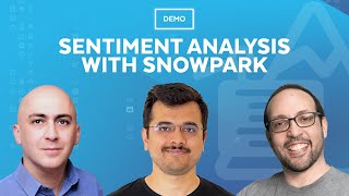 Live: Replacing PySpark with Snowpark - Sentiment Analysis [Demo]