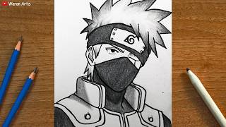 Easy Anime Drawing || How to Draw Kakashi Hatake Step by Step || Step by Step Art Sketch Tutorial