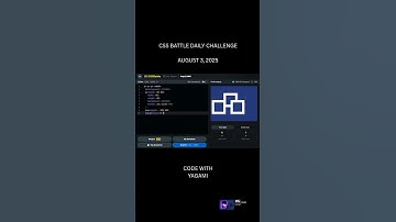 CSS BATTLE DAILY CHALLENGE AUGUST 3, 2025  #cssbattle #css #webdesign #webdevelopment