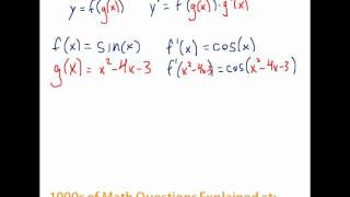 Derivatives - Chain Rule Question #9
