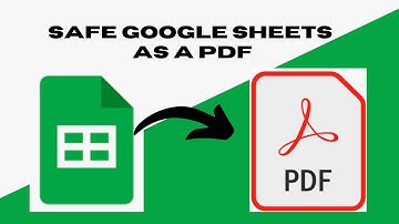 How To Save Google Sheets as a PDF
