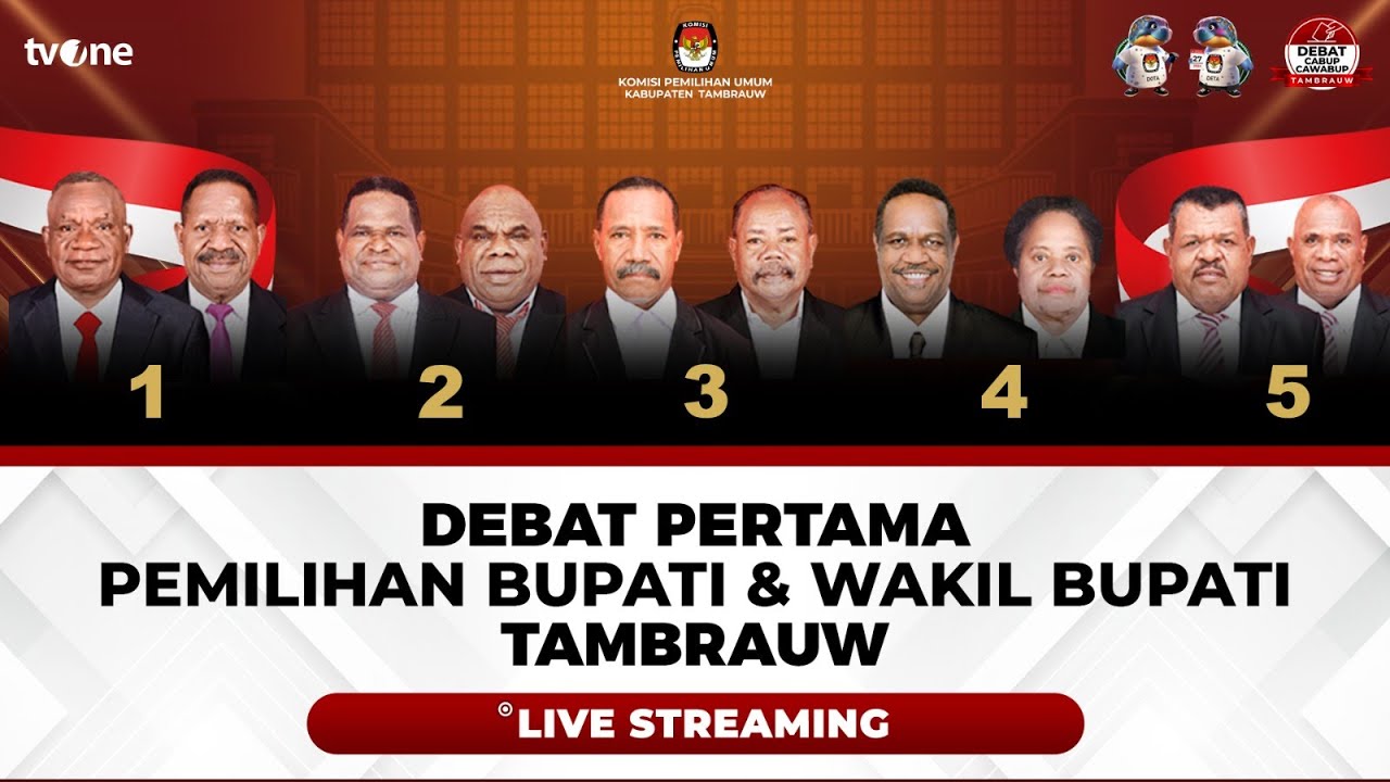 [LIVE] Debat Calon Bupati dan Wakil Bupati Tambrauw, Papua Barat Daya | tvOne