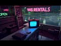 NO ADS 1987-Stuck in the Retro Video Store- Rain and Thunder Ambient for Deep Sleep-Study-Relax-Asmr