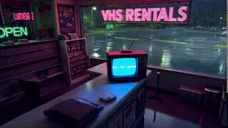 NO ADS 1987-Stuck in the Retro Video Store- Rain and Thunder Ambient for Deep Sleep-Study-Relax-Asmr