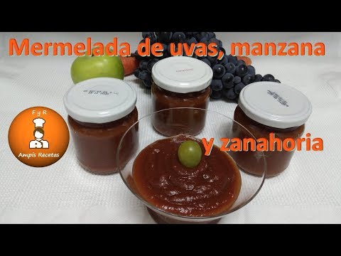 Video: Cómo Cocinar Mermelada De Manzana Con Uvas