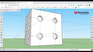 Sketchup Making The Number 4 Side Of The Dice