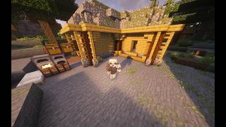 This Minecraft Clip is INSANE... EP 1 ATM10 Built starter base