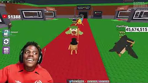 iShowSpeed's First Time Playing Steal a Brainrot!