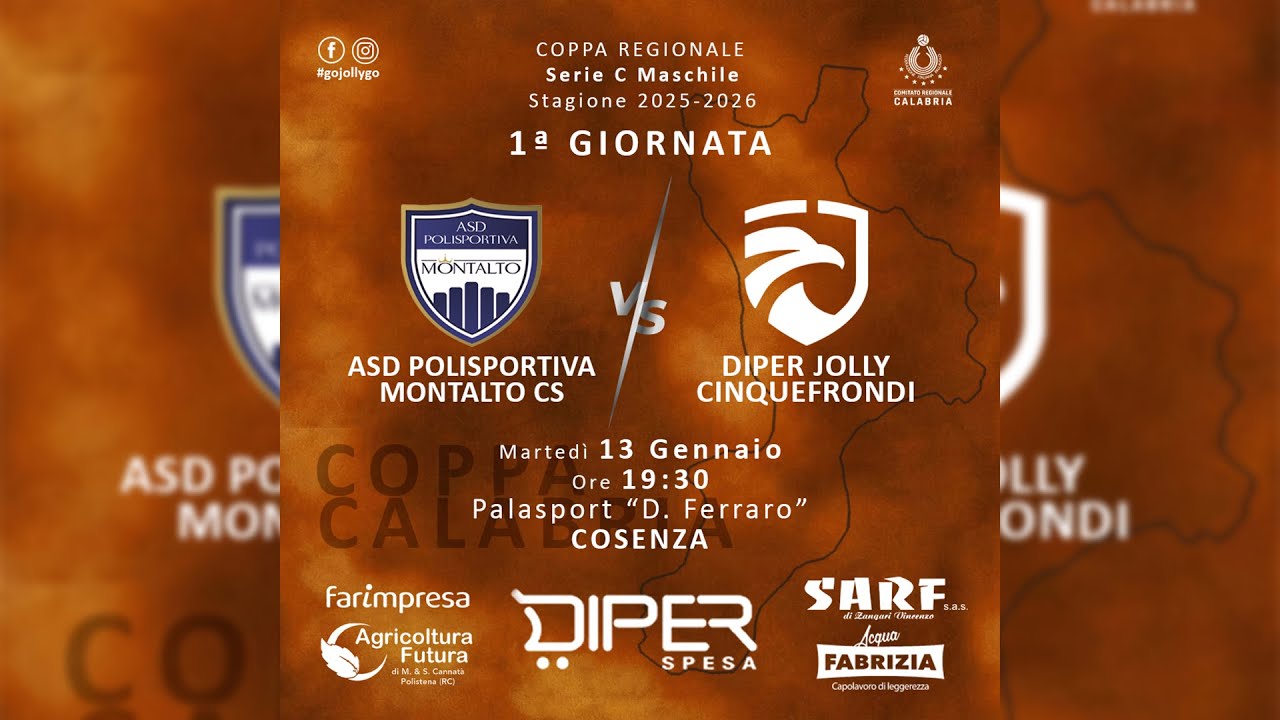 Coppa Calabria Serie CM | ASD Polisportiva Montalto VS Diper Jolly Cinquefrondi