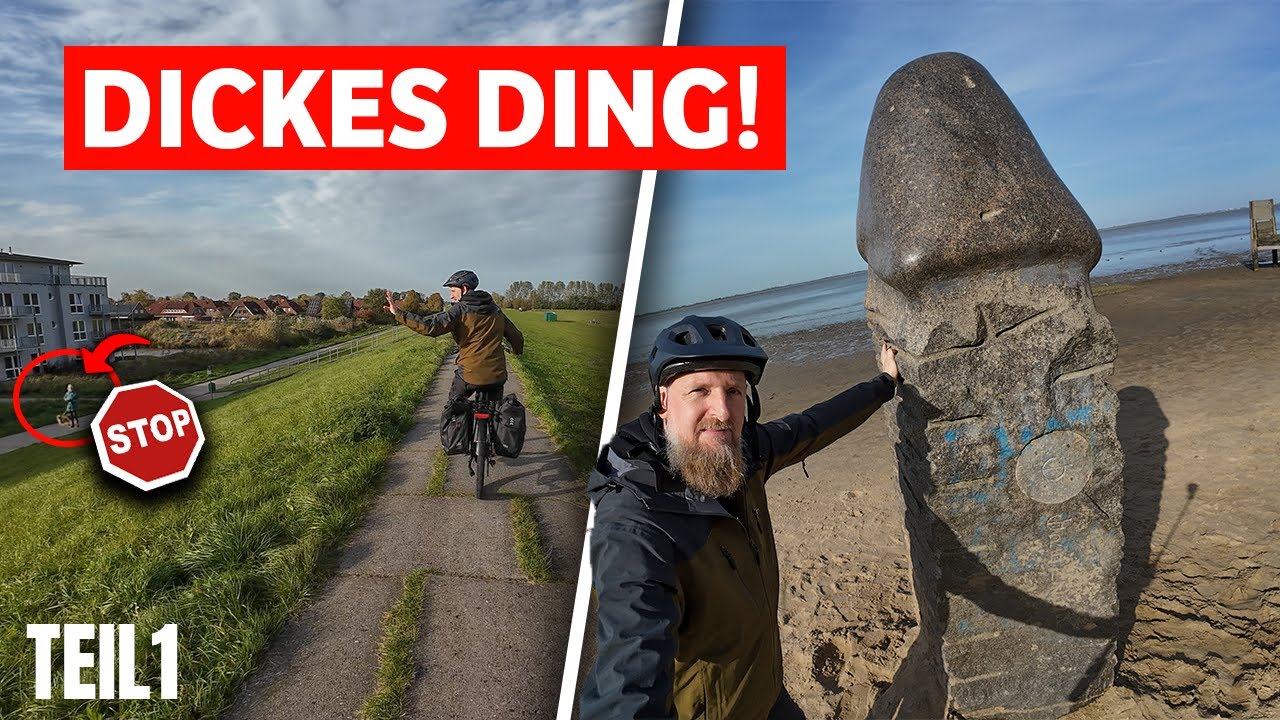 FRAU SCHIMPFT & DICKES DING am STRAND! 🚴‍♂🙃 SCHILLIG E-BIKE TOUR TEIL 1/2
