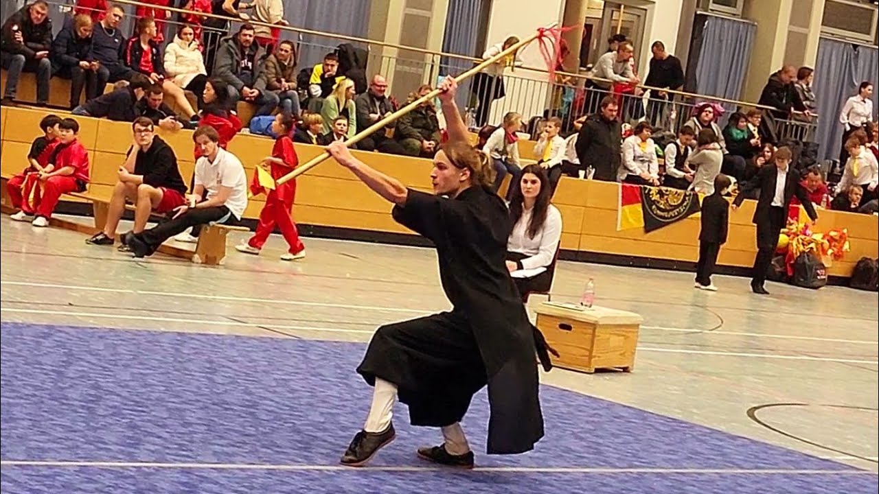 Deutsche Wushu Meistershaft 2022: Shi San Qiang '13 Spear' Form | He Yong Gan