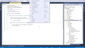 CATEGORY AS MENU ITEM ASP.NET CORE