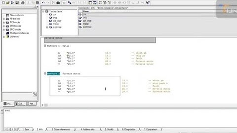 PLC programming tutorial Reverse forward starter | STL language PLC | Siemens Plc | Simatic manager