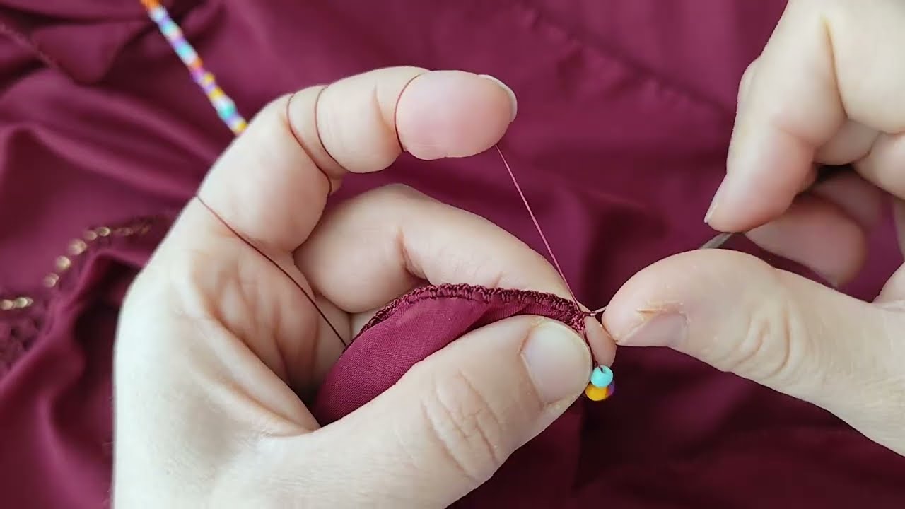 Sıralı tığ oyası taş boncukla yaptım efsane oldu,#trend #crochet #puntillas 