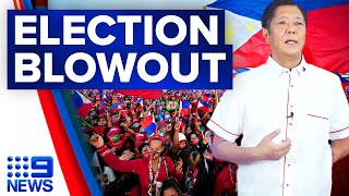 Philippines Election 2022: Dictator's son Marcos Ferdinand Jr. set for presidency | 9 News Australia