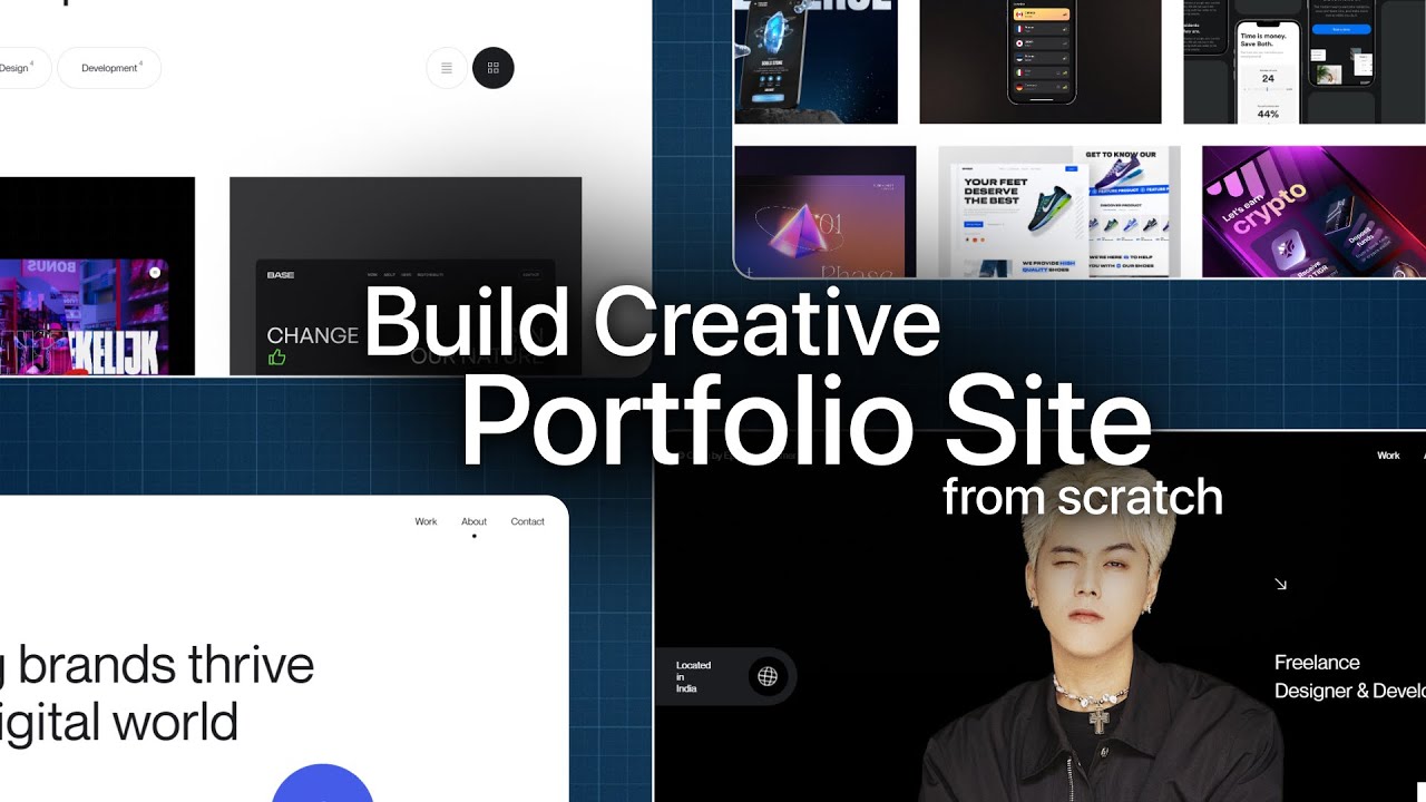 How to build a Creative Portfolio Site from Scratch - YouTube