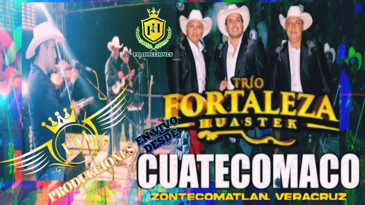 TRIO FORTALEZA HUASTEK  En Vivo 2024 (Cuatecomaco Zontecomatlan Ver)