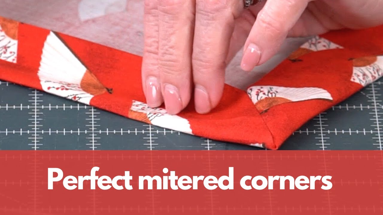 How to make perfect mitered corners