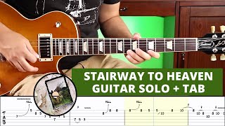 Stairway To Heaven - Led Zeppelin - Guitar Solo + TAB - Lesson/Playthrough