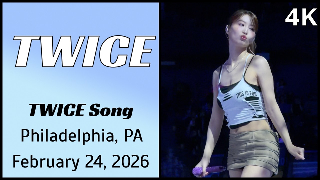 260224 트와이스 TWICE 나연 Momo Fancam - TWICE Song live @ Xfinity Arena, Philadelphia, PA 4K