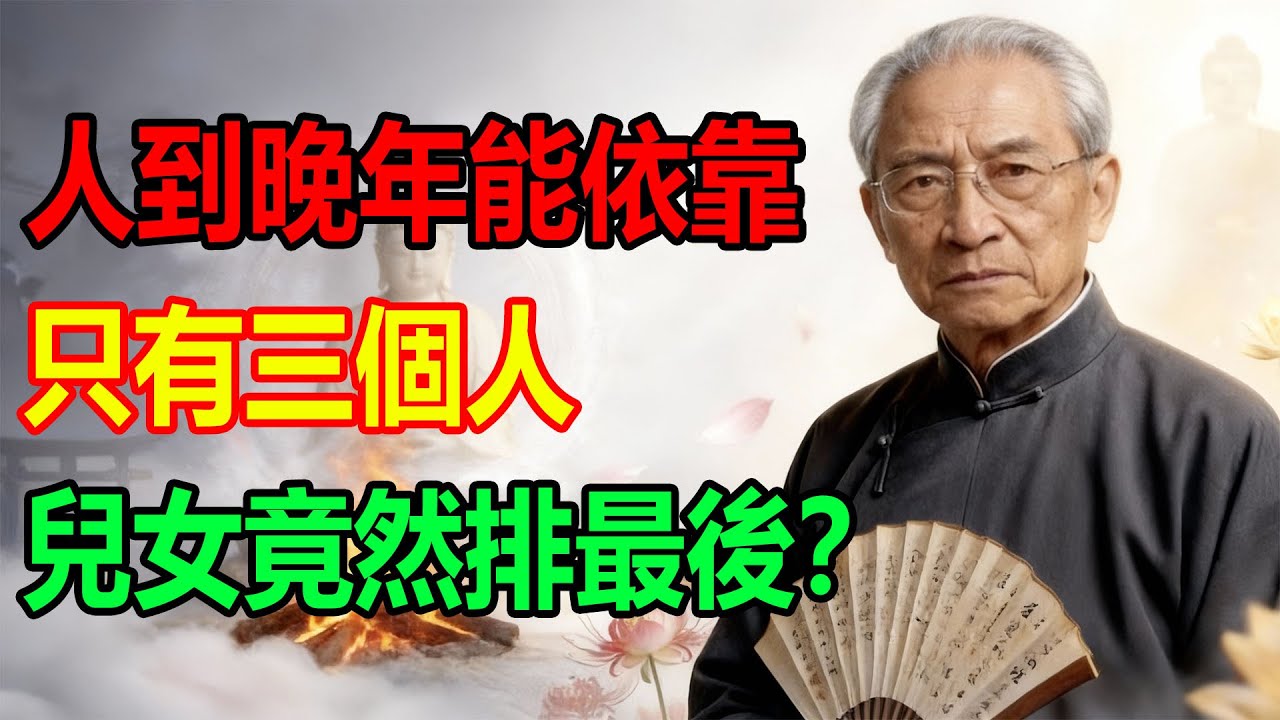 人到晚年能依靠，只有三個人，兒女竟然排最後？
