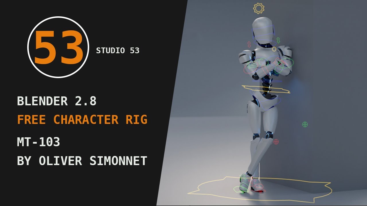 Blender 2 8 Free Character Rig Mt 103 By Oliver Simonnet Youtube