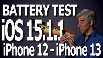 iOS 15.1.1 Battery Life / Battery Drain / Battery Performance Test on iPhone 12 & iPhone 13