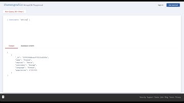 MongoDB Playground