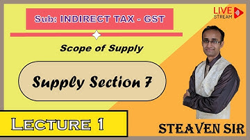T.Y.B.com I T.Y.B.A.F I T.Y.B.M.S I Sub-Indirect Tax-GST I Chp: Scope of Supply I Lecture 1