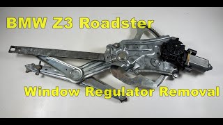 BMW Z3 Roadster Front Door Window Regulator Removal OEM