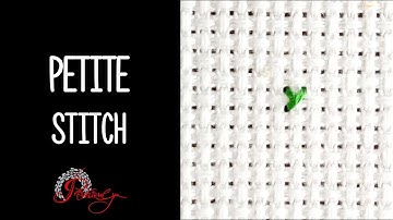 Petite stitch or 3/4 of cross stitch - video tutorial by Povitrulya.