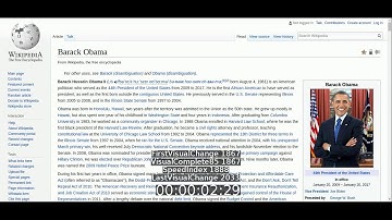 Example video recorded by Browsertime
