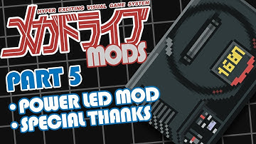Colour Switching Power LED Mod - Part 05: Sega Mega Drive Mod Series