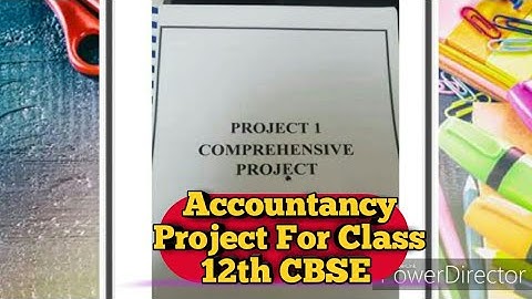 CBSE Class 12th Accountancy Project, Comprehensive, Specific Segment