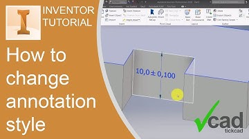 How to change the 3D annotation style | Autodesk Inventor