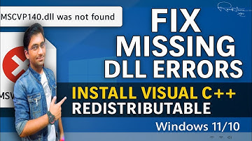 Fix All Missing DLL Errors | Install Visual C++ Redistributable (Windows 11/10)