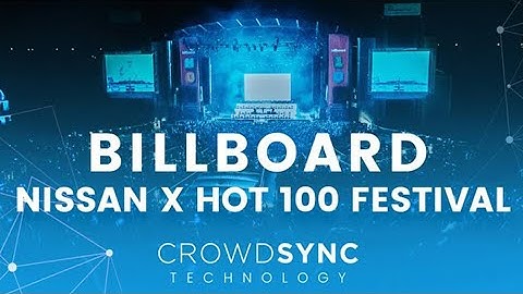 CrowdSync Technology x Billboard Hot 100 Festival x RFID LED Wristbands