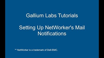 Setting Up Dell-EMC NetWorker