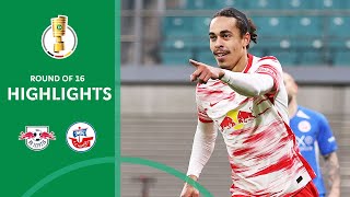 Leipzig enters next round | RB Leipzig vs. Hansa Rostock 2-0 | Highlights | DFB-Pokal Achtelfinale