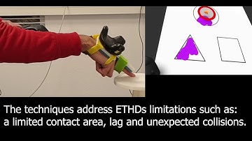 Design of Interaction Techniques for Encountered-Type Haptic Displays in Virtual Environments