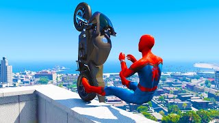 GTA 5 Spiderman Epic Jumps 2 ( Spider-Man Stunts & Fails )