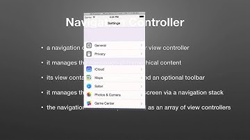 Intro to UINavigationController